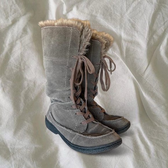 Sam Edelman Shoes - Gray Faux Fur-Lined Women's Boots
